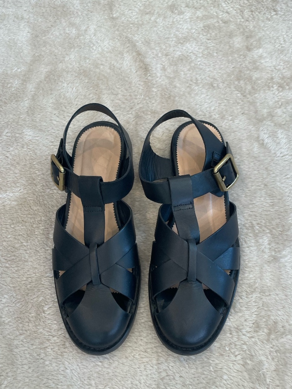 JCrew Leather Fisherman Sandals!  Great condition! Size 8.5